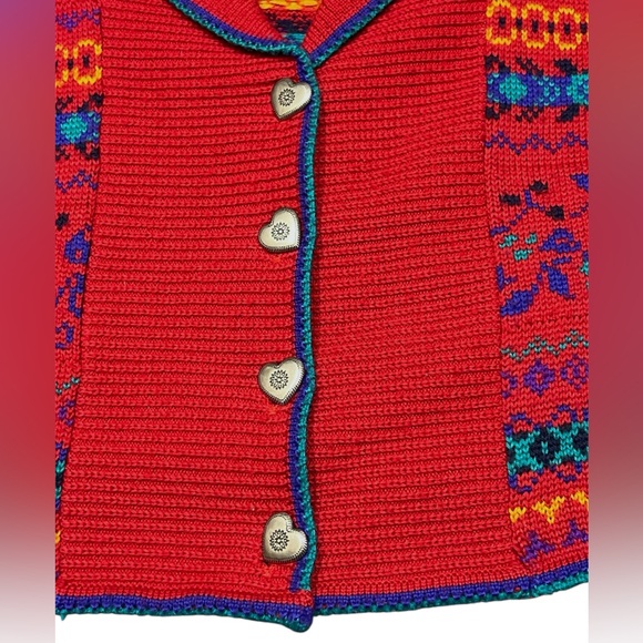 Vintage Meister Women’s Wool Knit Boxy Button Closure Cardigan Size M - Picture 2 of 6